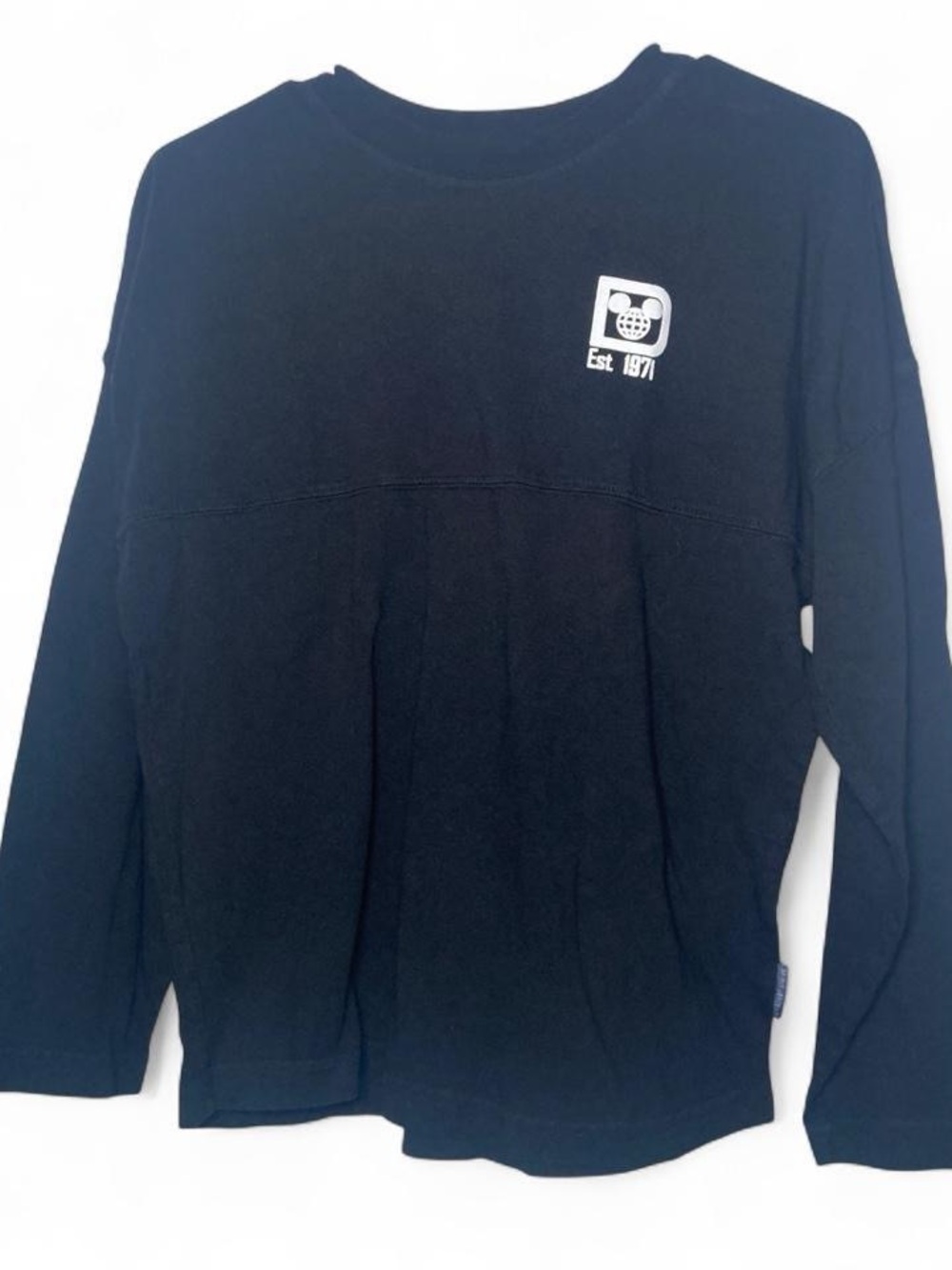Walt Disney World Spirit Jersey 
Black white spell out #Disney #DisneyKids XL